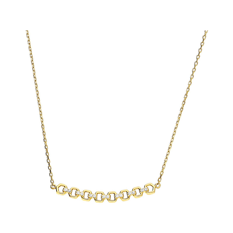 Naszyjnik ażurowe kółka z cyrkoniami/rolo AR VXXFFOR6N3678-II-FCZ próba 585