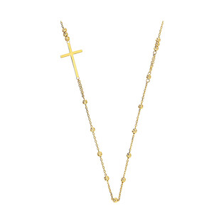 Naszyjnik D&G różaniec-krzyżyk bokiem/rolo AR X5FOR6N4631-DC próba 585