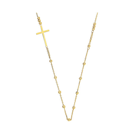 Naszyjnik D&G różaniec-krzyżyk bokiem/rolo AR X5FOR6N4631-DC próba 585