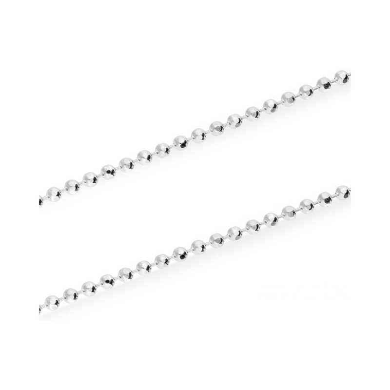 Łańcuszek srebrny typu bead BC 1580-100 ROD próba 925