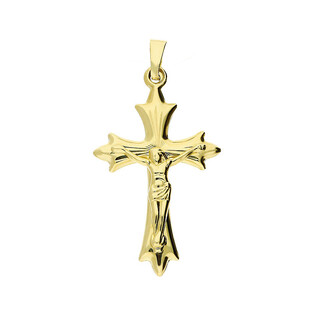 Krzyżyk złoty z wizerunkiem Pana Jezusa AR X4STP13526-DC próba 333