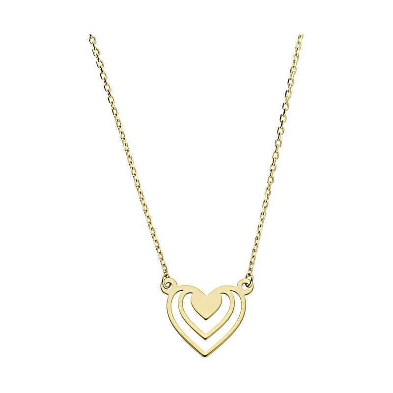 Naszyjnik złoty potrójne serce nr MZ T23-N-0218-8-LZ próba 375