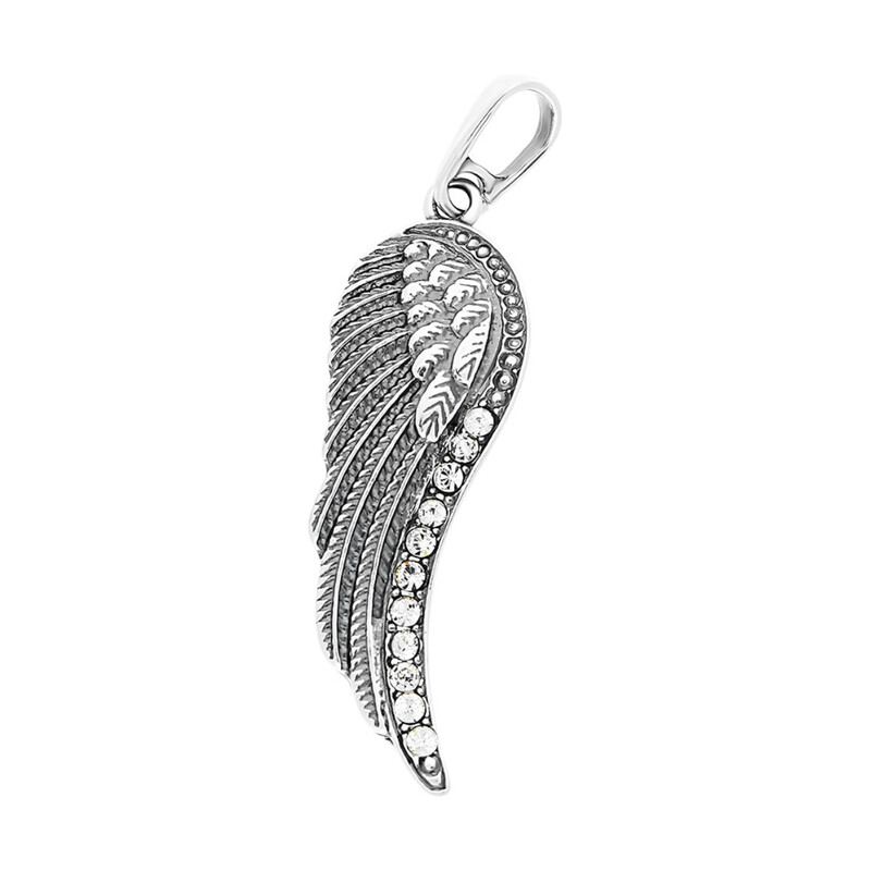 Zawieszka skrzydło oksyda z cyrkoniami  SZ214 próba 925