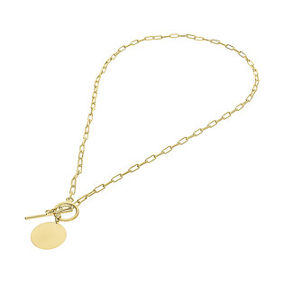 Naszyjnik pozłacany kółko blask/anker A6 07480283-00 próba 925