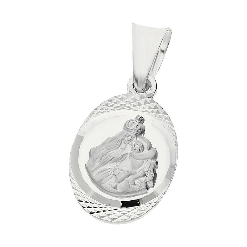 Medalik srebrny Szkaplerz owal V GMD110 próba 925