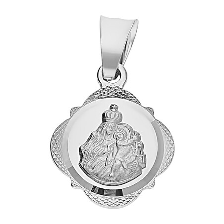 Medalik srebrny rodowany Szkaplerz beczułka