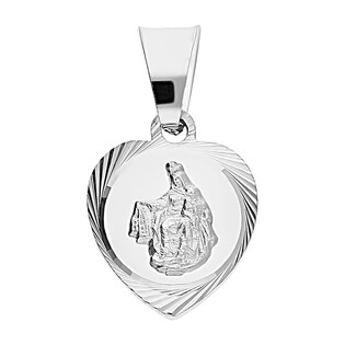 Medalik Szkaplerz serce grawerowane MV GMD138 próba 925