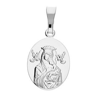 Medalik dwustronny z Matką Boską i Panem Jezusem DJ M054 próba 925