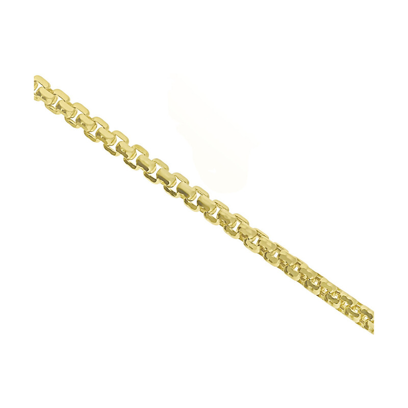 Łańcuszek złoty kostka okrągła DJ VENEZIANA 068 próba 585