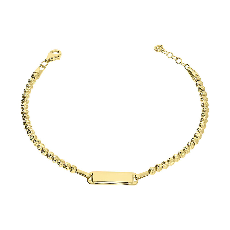 Bransoletka złota z płaską blaszka  GS Y-BXC180665 próba 585