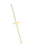 Naszyjnik złoty krzyżyk bokiem/anker GS Y-X3N191610-25 próba 585