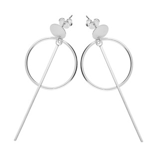 Kolczyki długie pałka w kółku/sztyft A6 07170218-04 próba 925