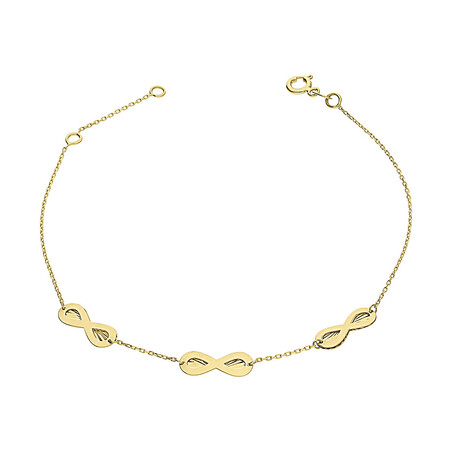 Bransoleta złota grawerowane infinity nr MZ T23-B-0218-6-LZ-DC próba 585
