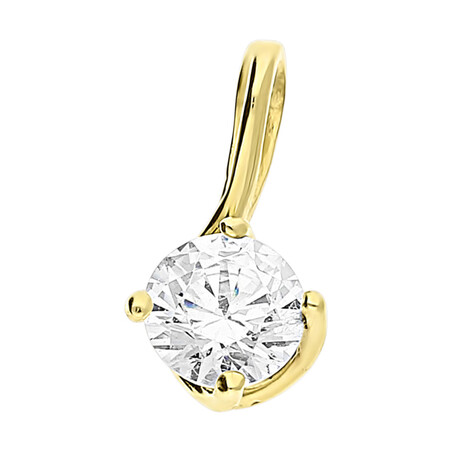 Zawieszka złota cyrkonia w oprawie  OS 96-3128-PN próba 585