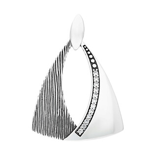 Zawieszka trójkąt ażur i cyrkonie  SZ SG-264-Z-S próba 925