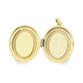 Zawieszka złota puzderko tłoczony owal nr MZ T27-LOC-2-B próba 333