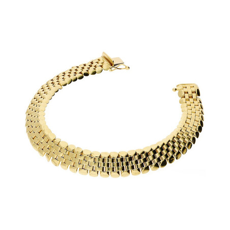 Bransoleta płotek taflowany-zegarkowa/szufl AR RLB1780 próba 333