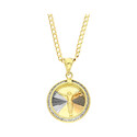 Złoty medalik Pan Jezus z dopasowanym łańcuszkiem M2 51U0-STP0011-1-TC+GAXPDE 050 próba 375