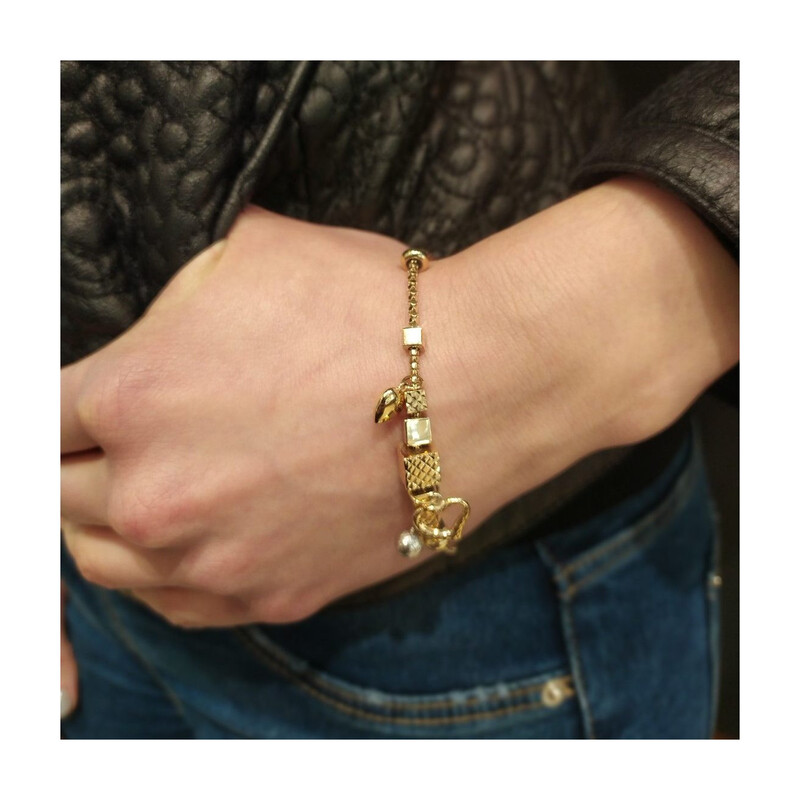 Bransoleta PD ala serca+klocki dis+bl/corea AR XXTBB200916-II-YW-DC próba 585