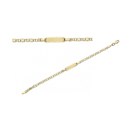 Bransoleta złota z blaszką próba 375
