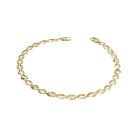 Bransoleta złota owale