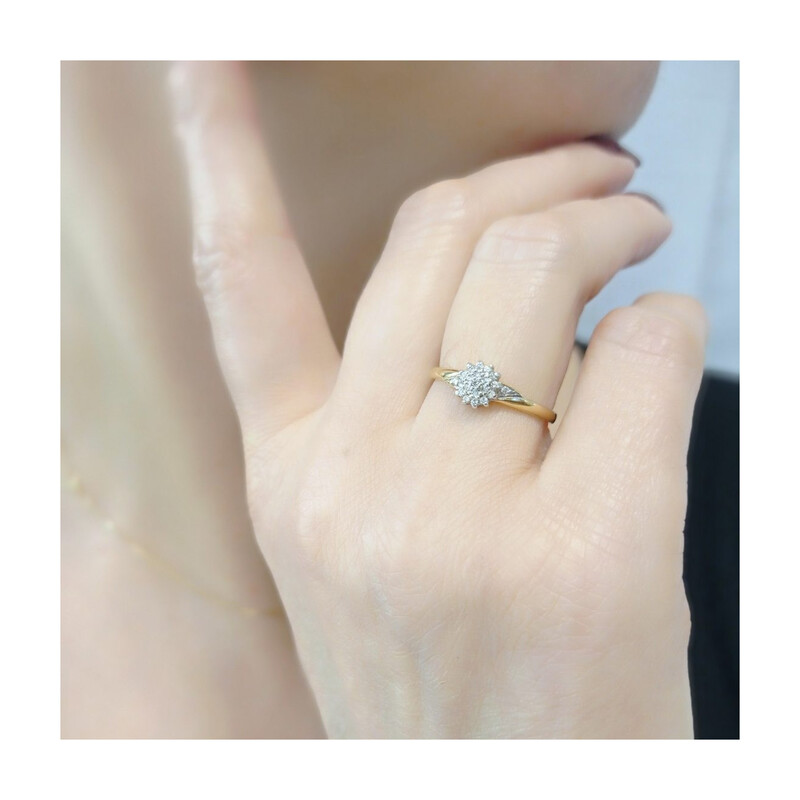 Pierścionek zaręczynowy z diamentami BRIDELL BE W-419 próba 585 BRIDELL