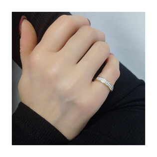 Pierścionek cyrkonia 2r obrączkowy DJ PREMIUM28-152M próba 585