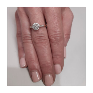 Pierścionek zaręczynowy z diamentem nr RQ 429M SWEET