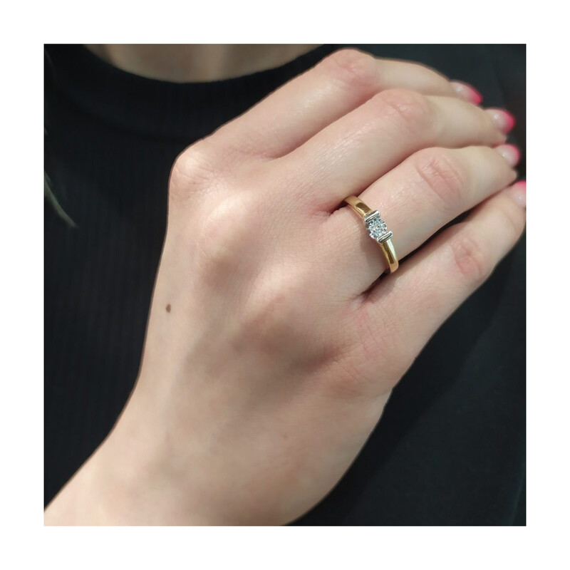 Pierścionek VICTORIA Magic-0,07ct KU 437X-1620 próba 585