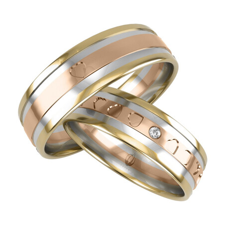 Obrączki Ślubne LA B130 próba 585