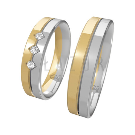 Obrączki Ślubne LA B35 próba 585