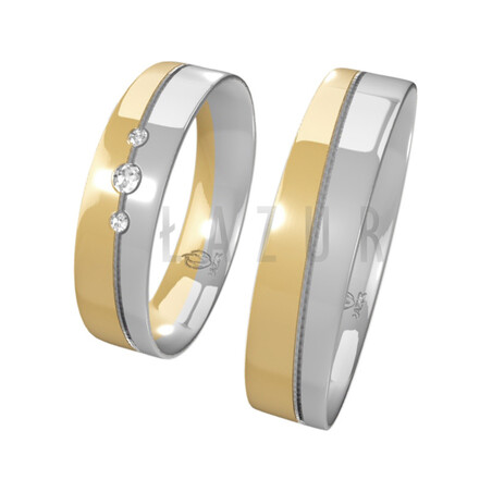 Obrączki Ślubne LA B45 próba 585