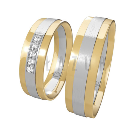 Obrączki Ślubne LA Z01 próba 585