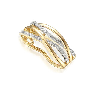 Zawieszka złota DUBAJ z diamentami AW 68391 YW próba 585