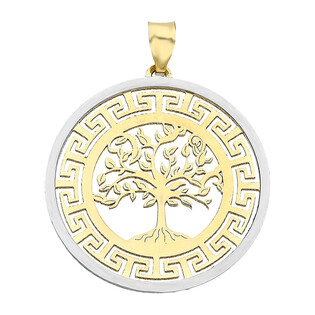 Zawieszka złota drzewko ażur+greka dwa kolory nr OS 129-L144 próba 585