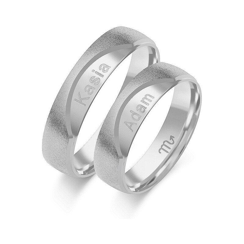 Obrączki ślubne ZO OP-2 próba 585