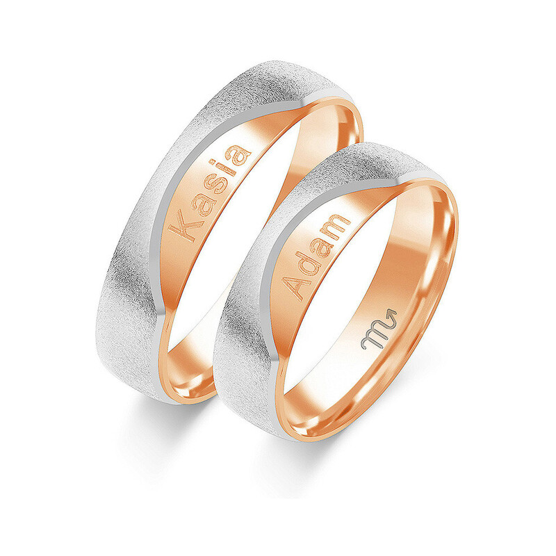 Obrączki ślubne ZO OP-2 próba 585