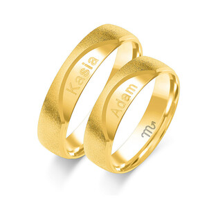 Obrączki ślubne ZO OP-2 próba 585