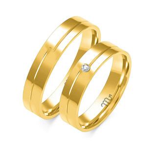 Obrączki ślubne ZO O-80 próba 585