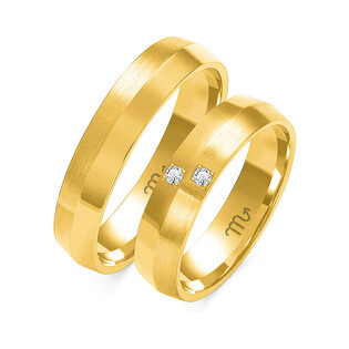 Obrączki ślubne ZO O-99 próba 585