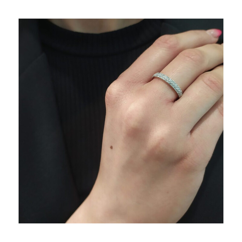 Pierścionek zaręczynowy z diamentami AW 62426 Y próba 585