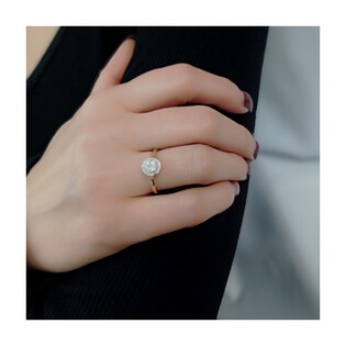 Pierścionek MIRAGE  AW 59438 YW próba 585