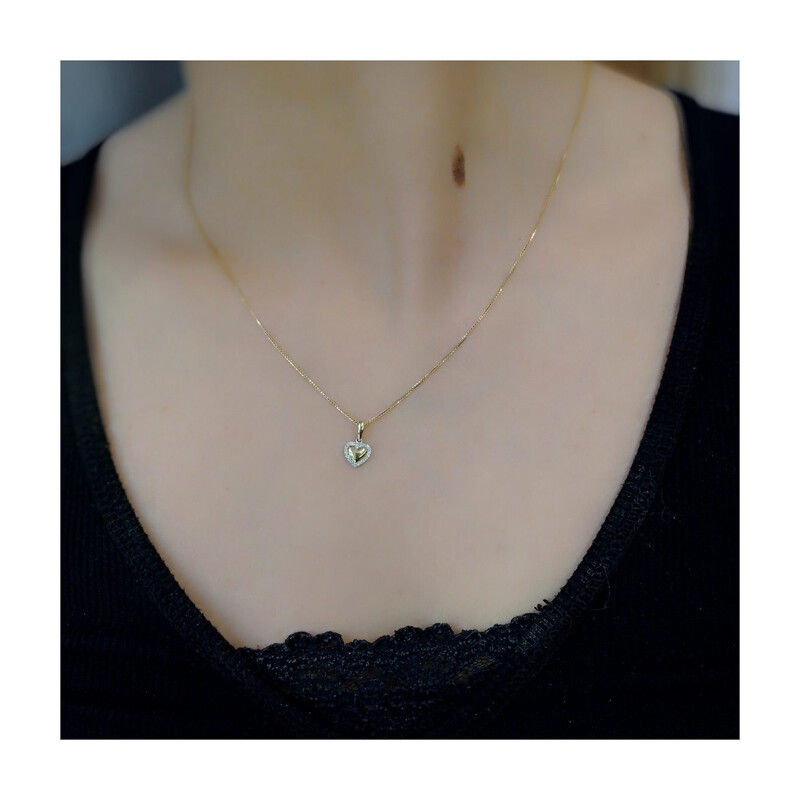 Serduszko z diamentami AW 56066 Y próba 585