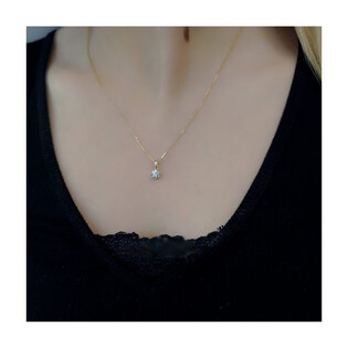 Zawieszka z diamentem Flower nr AW 55114 YW złoto 14 karat