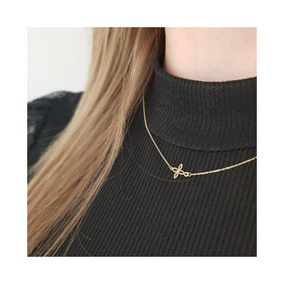 Naszyjnik złoty  krzyżyk ażur/anker LP 47K50-FON0015-Y próba 585