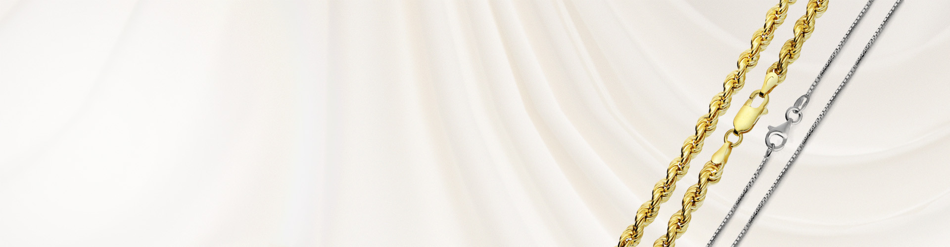 Łańcuszki złote i srebrne - klasyczne sploty - Jubiler Sezam