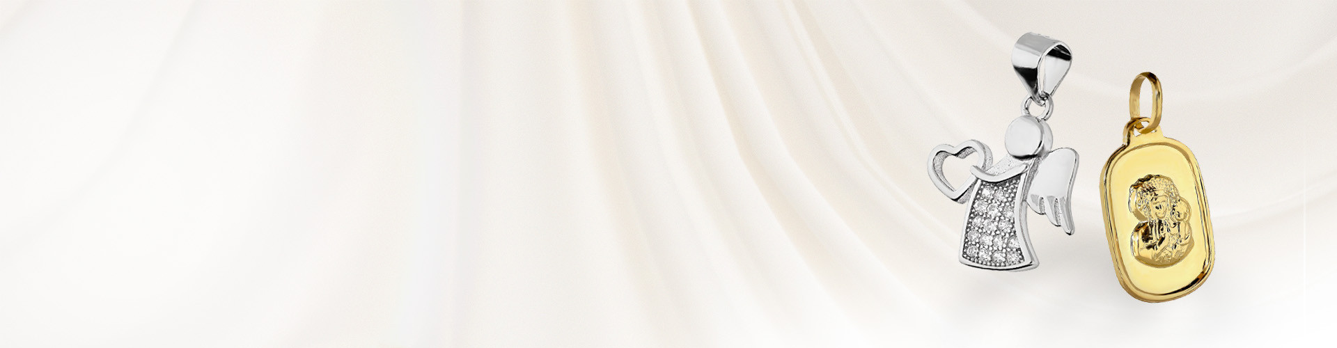 Medaliki złote i srebrne - dewocjonalia i pamiątki - Jubiler Sezam