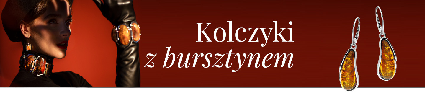 Kolczyki z bursztynem