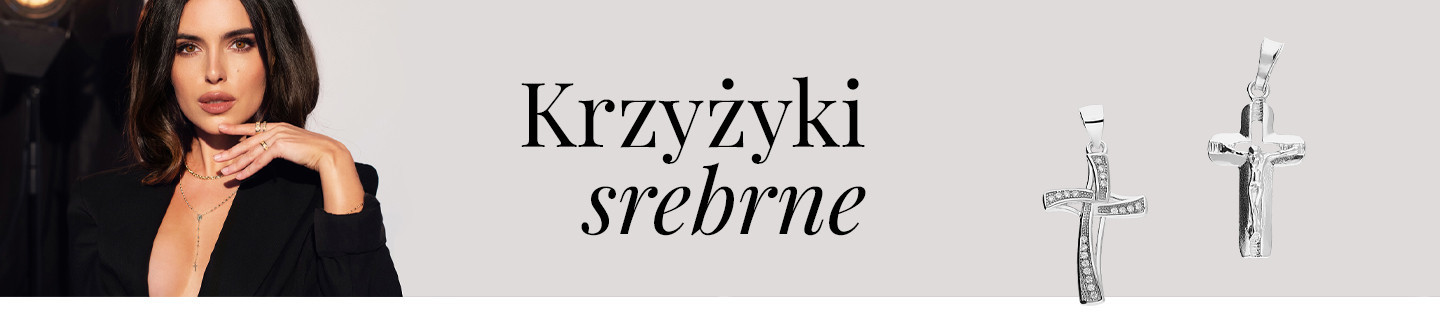 Krzyżyki srebrne