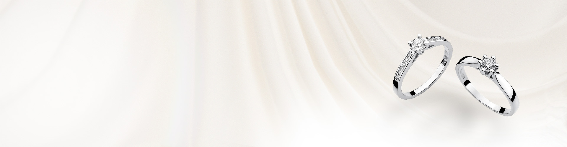 Białe złoto - pierścionki, kolczyki, naszyjniki z białego złota - Jubiler Sezam